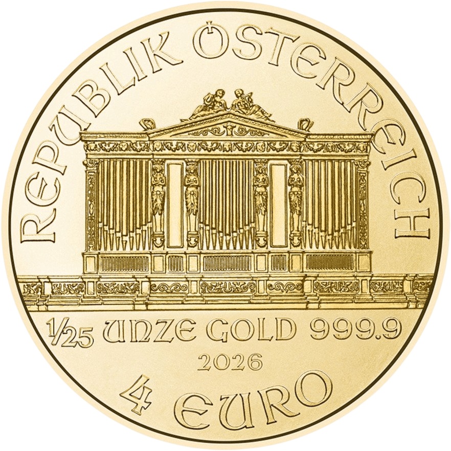 1/25 ounce of gold · Organ side
