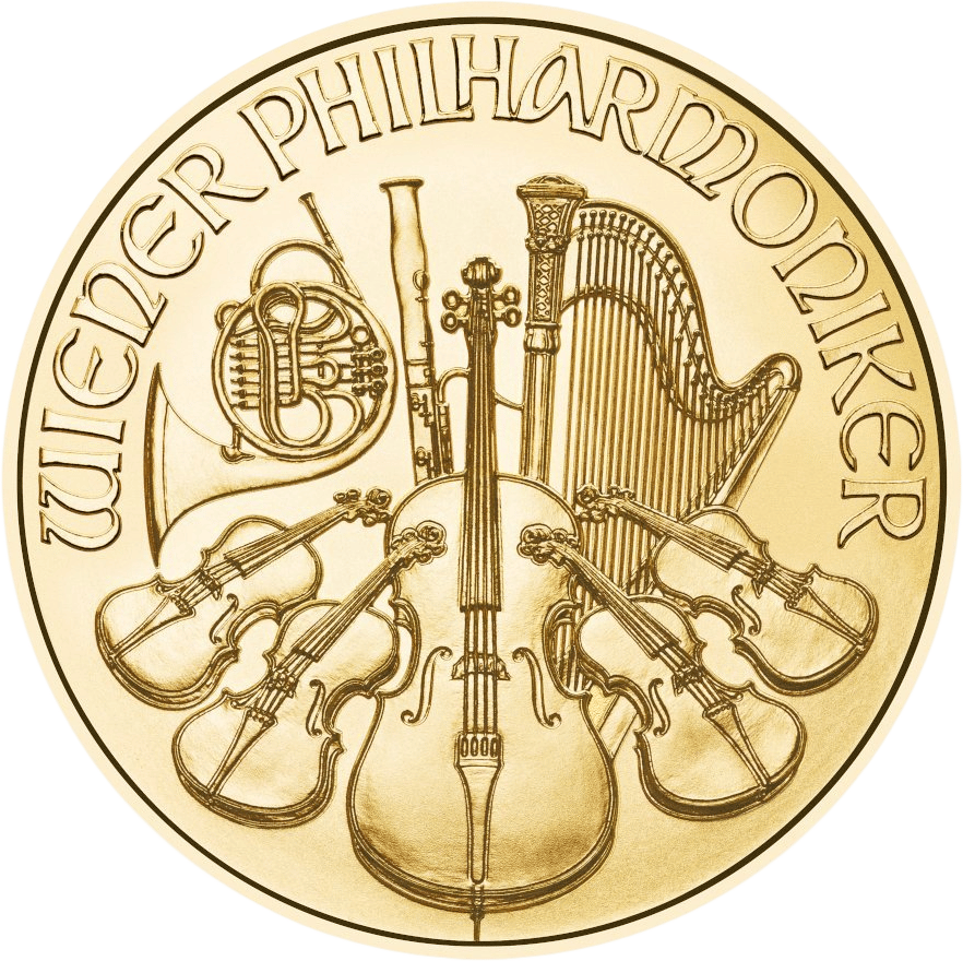 1/25 ounce of gold · Instrument side