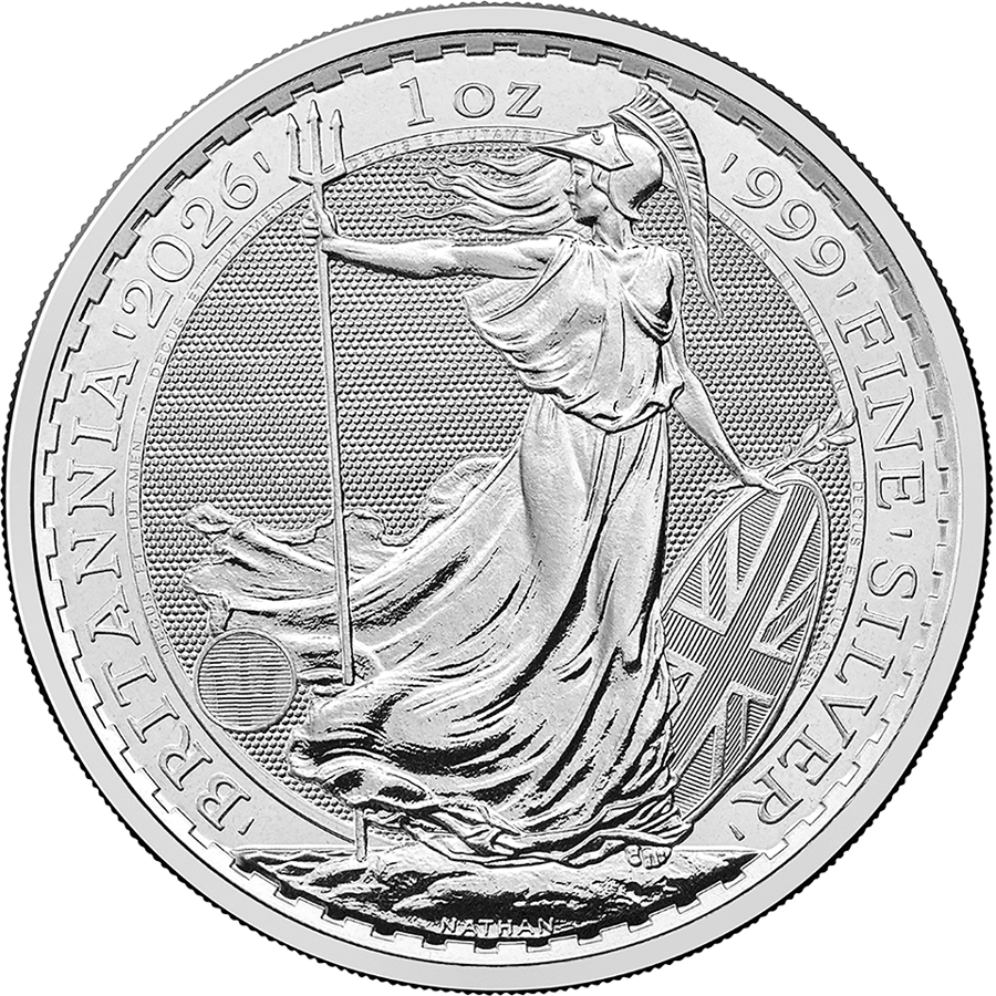 1 Unze Silber · Britannia-Seite