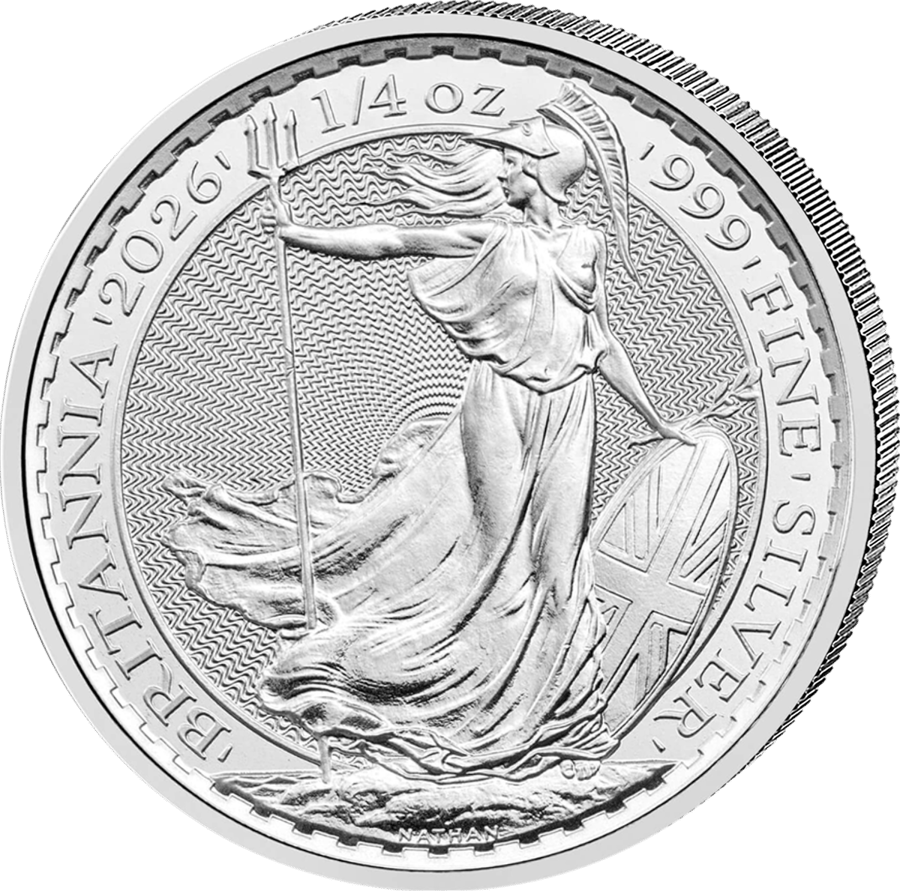 1/4 Unze Silber · Britannia-Seite