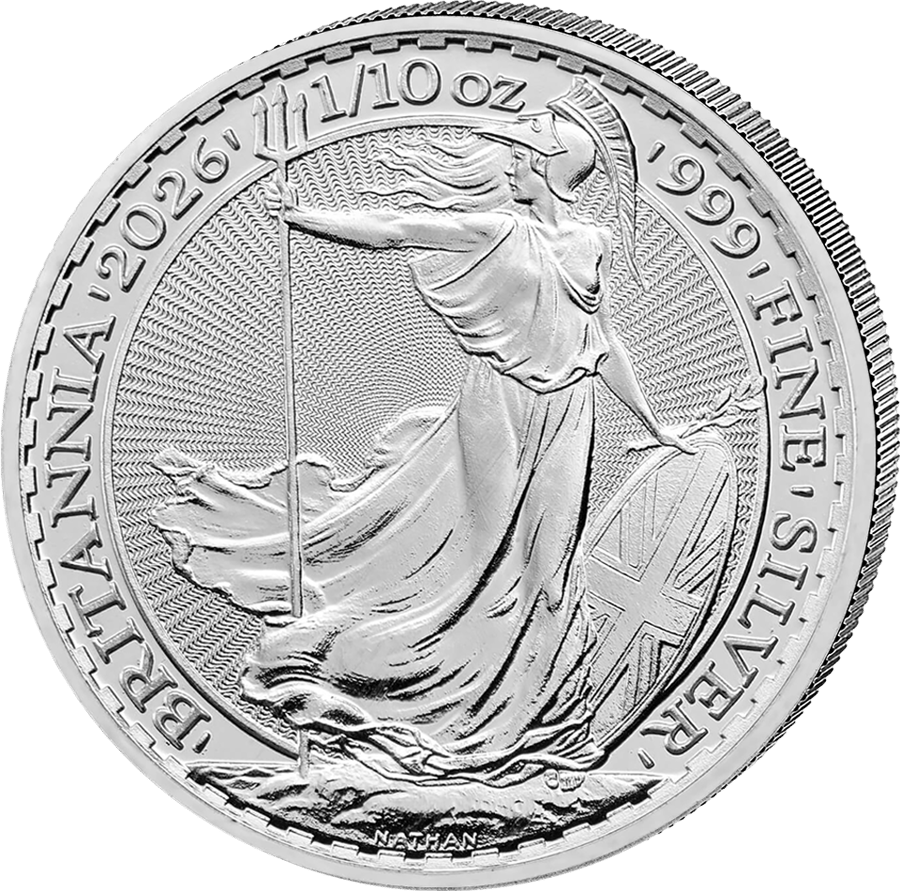 1/10 Unze Silber · Britannia-Seite