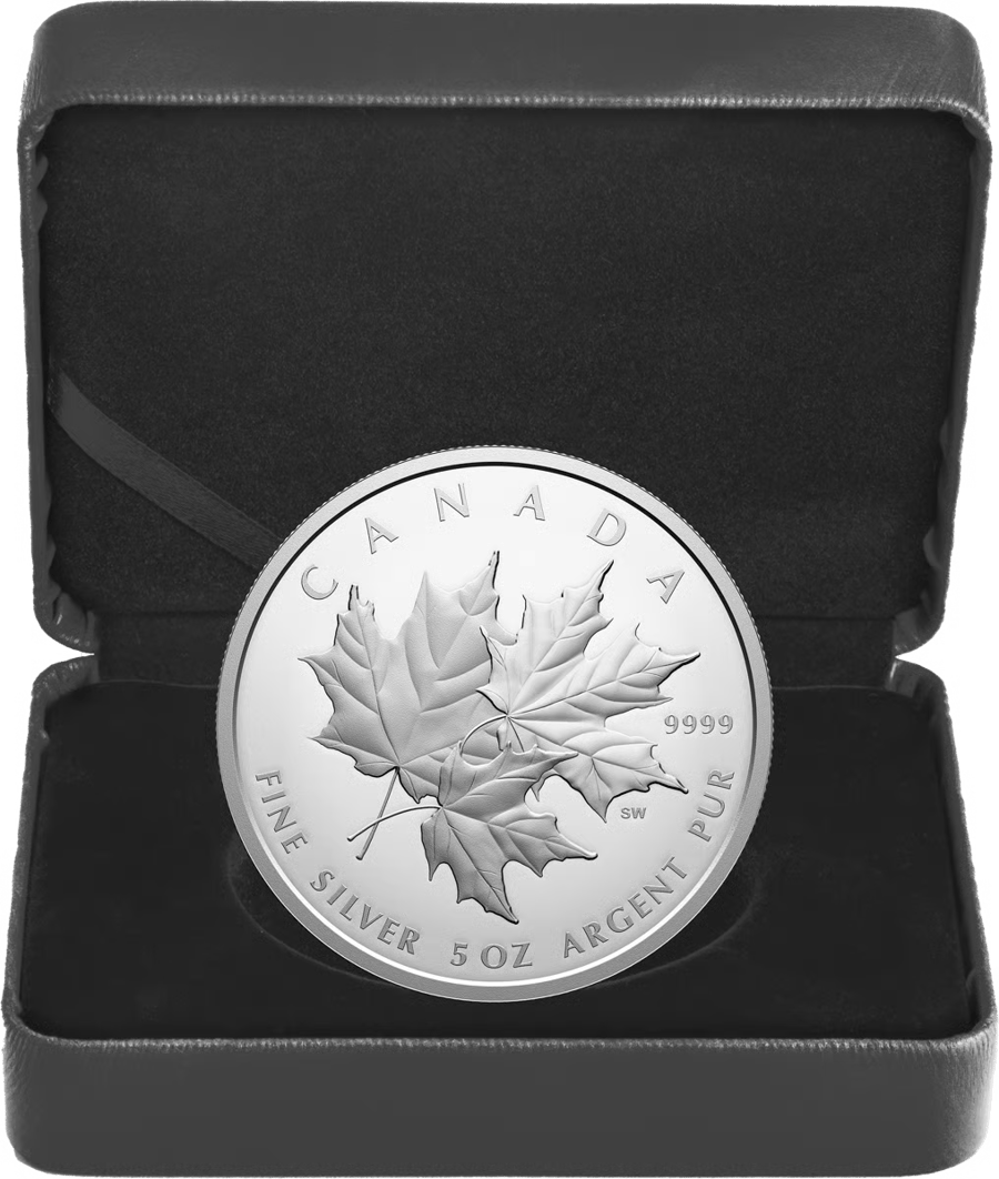 5 ounces of silver 2025, in the case of the Royal Canadian Mint