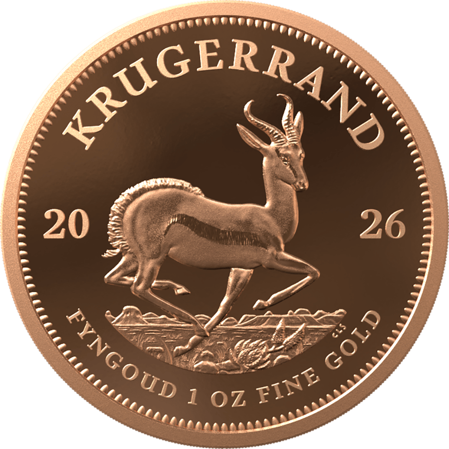 1 Unze Gold, Polierte Platte · Springbockseite