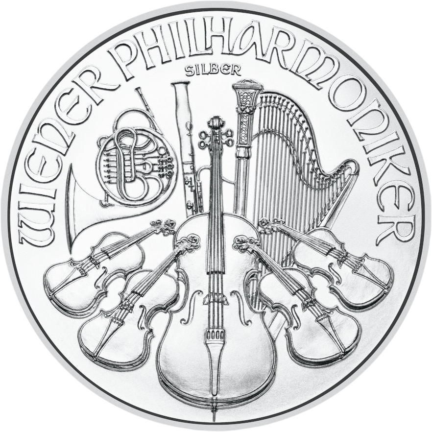 500 × 1 Unze Silber Wiener Philharmoniker 2026 · Instrumentenseite