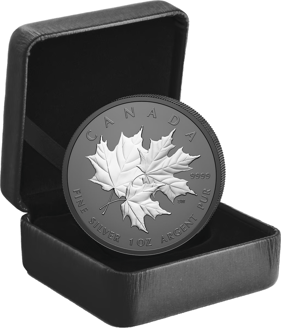 1 Unze Silber 2026, im Etui der Royal Canadian Mint