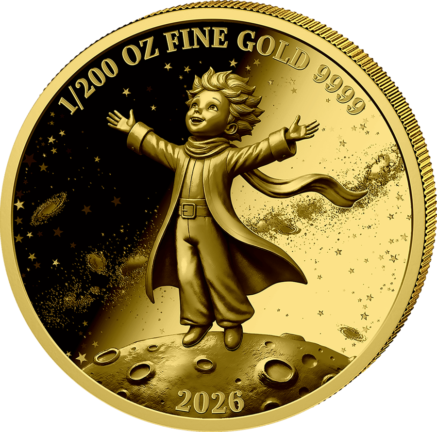 1/200 ounce of gold · Design side