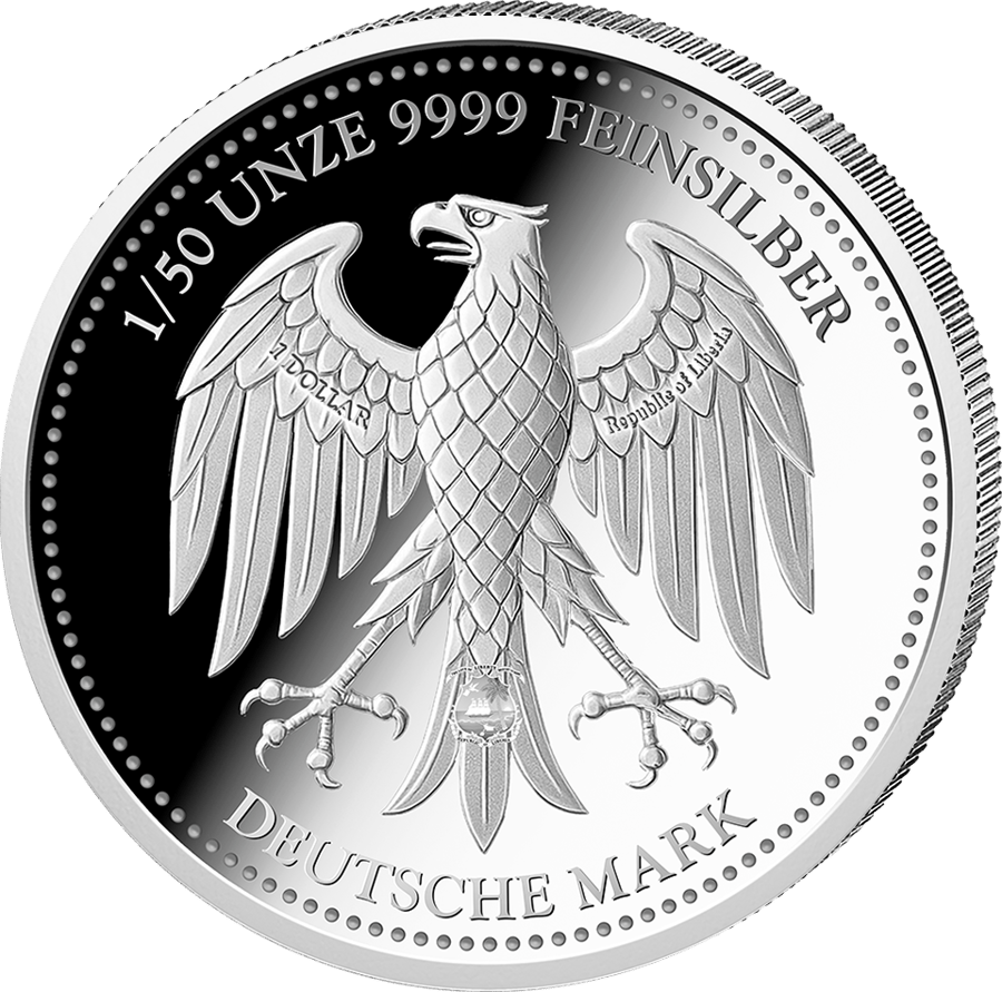 1/50 Unze Silber · Adlerseite