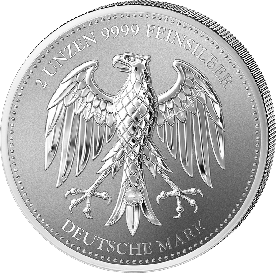 2 Unzen Silber · Adlerseite