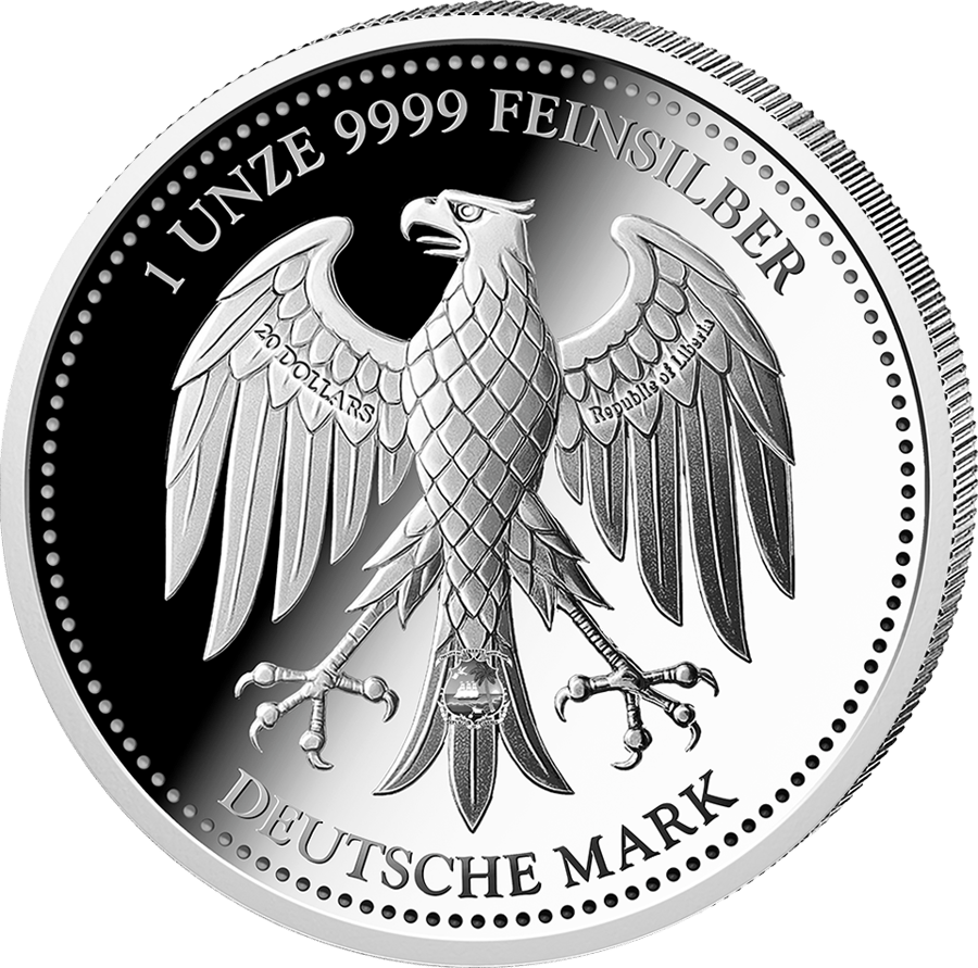 1 Unze Silber · Adlerseite