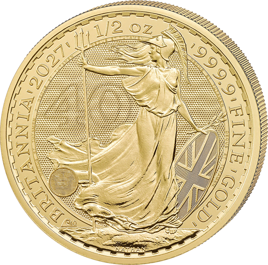 1/2 ounce of gold, 2027 · Britannia side