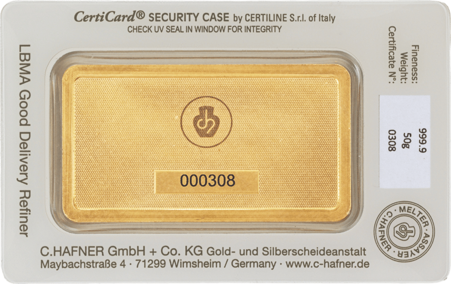 Dorso de la CertiCard con el certificado, foto