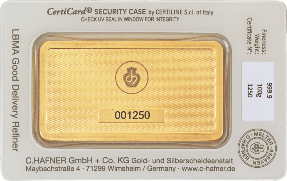 Rückseite der CertiCard mit dem Zertifikat, Foto
