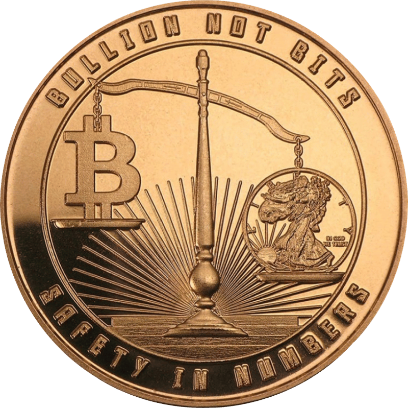 Medalla con balanza, cobre, anverso con la balanza