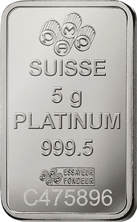 lingote de platino, 5 g