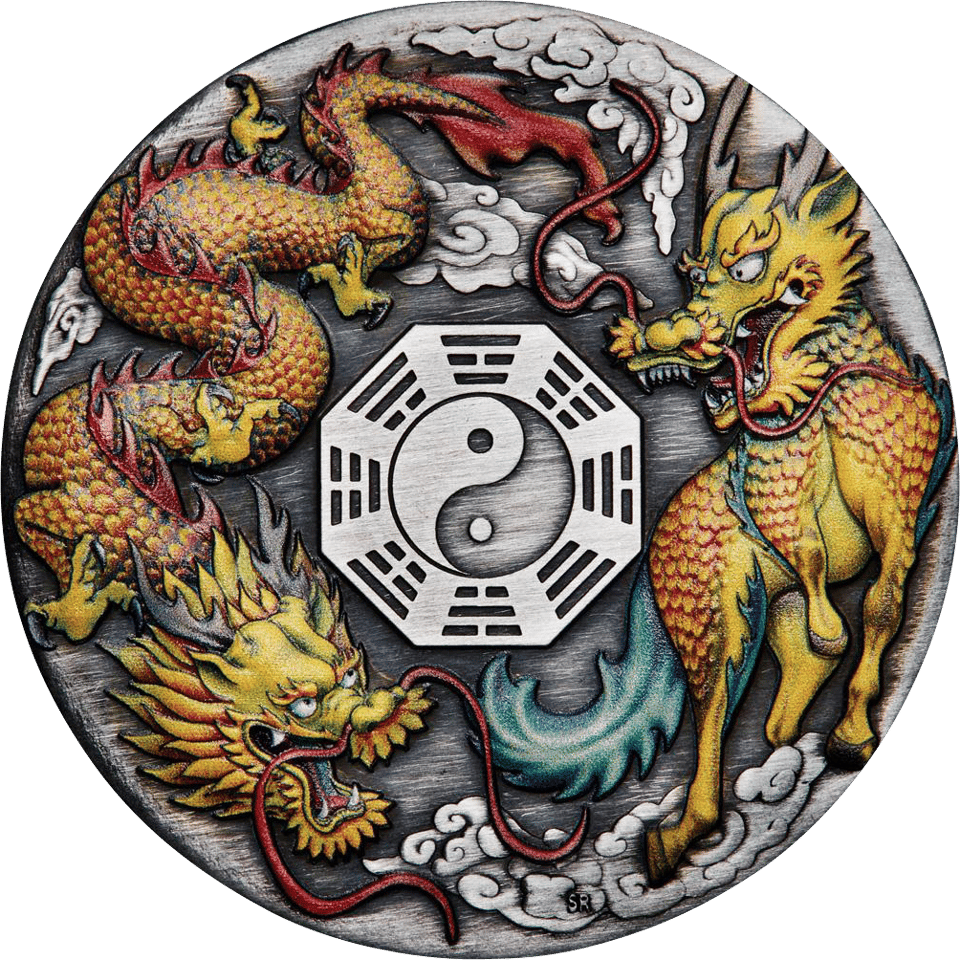 Drache und Qilin 2022, Seite mit dem Drachen