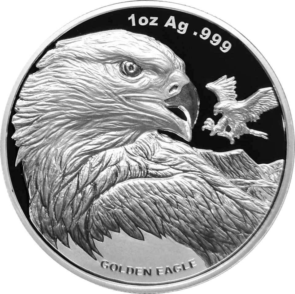 Golden Eagle Samoa 2023, 1 onza de plata, lado del motivo