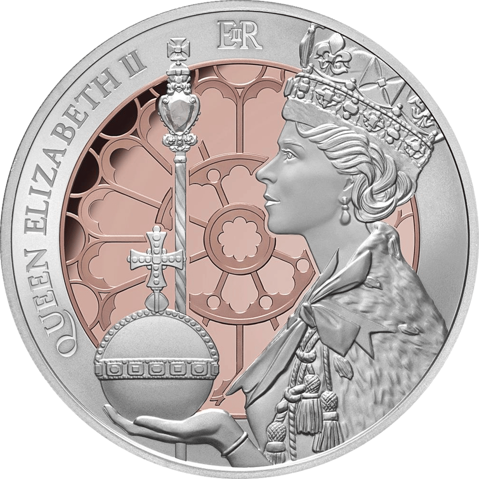 Elisabeth II. 2023, 1 Unze Silber, Bildseite