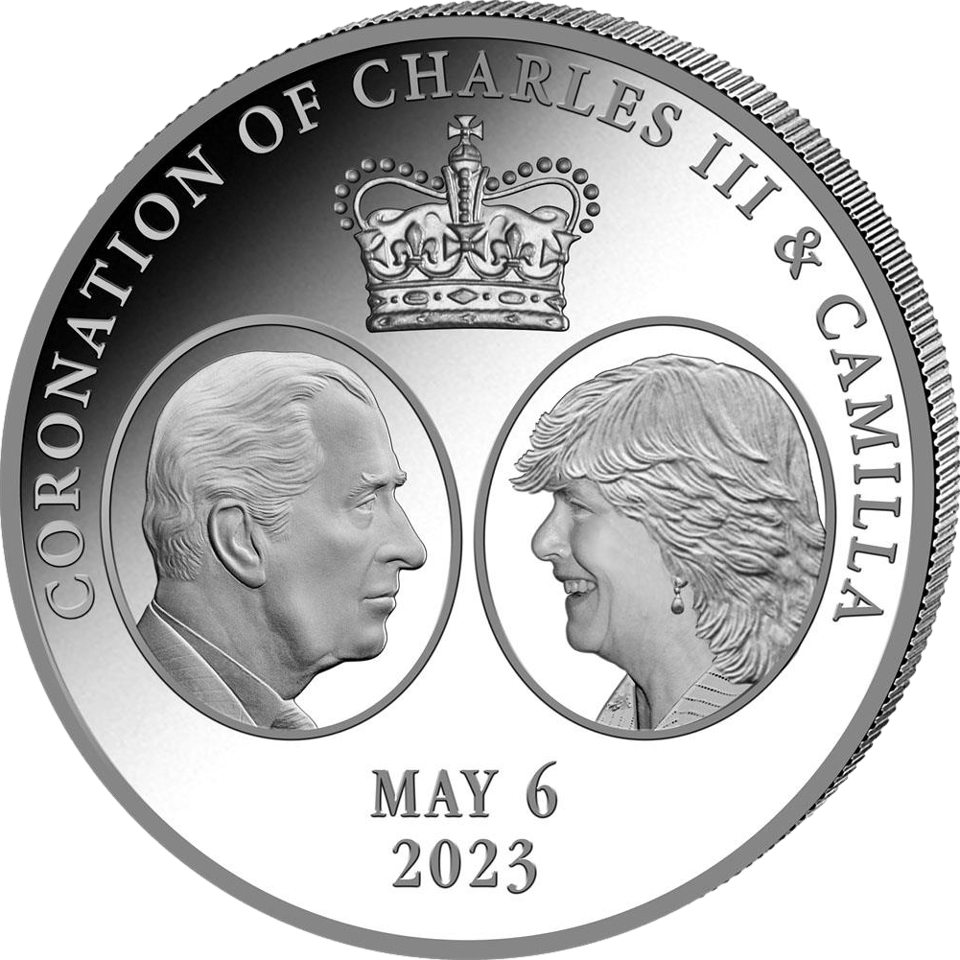 Charles III. 2023, 1 Unze Silber, Bildseite