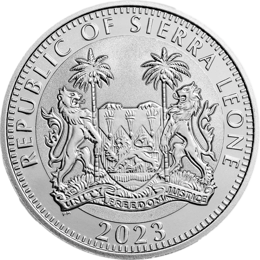 Ra 2023, 1 ounce silver, reverse