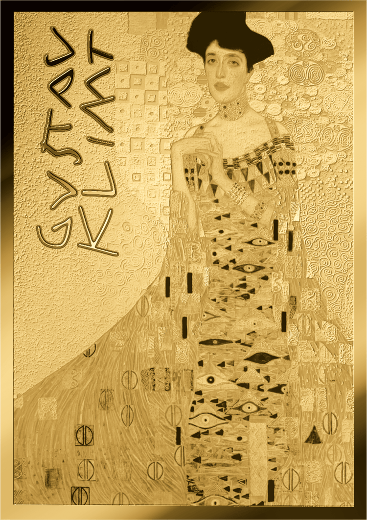 Portrait of Adele Bloch-Bauer I, 1/1,000 ounce fine gold, picture side