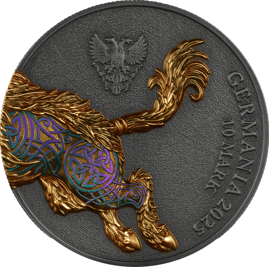 Gullinbursti 2025, 2 ounces of fine silver, back
