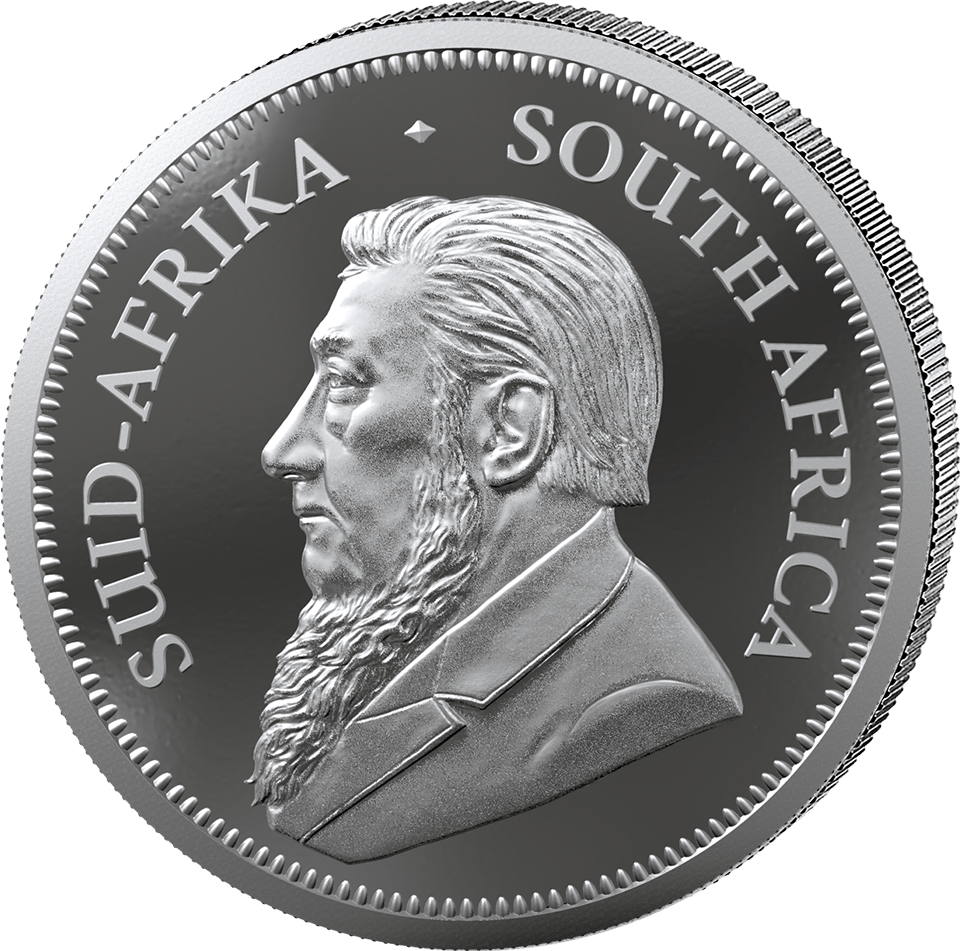 Krügerrand 1 Unze Silber 2026 mit Privy Mark, Porträt-Seite