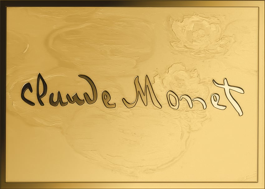 Claude Monet, 1/1,000 ounce fine gold, picture side