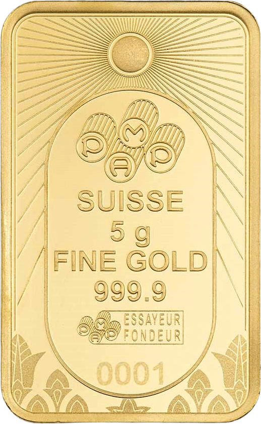 PAMP Lucky Scarab, 5 g gold, reverse