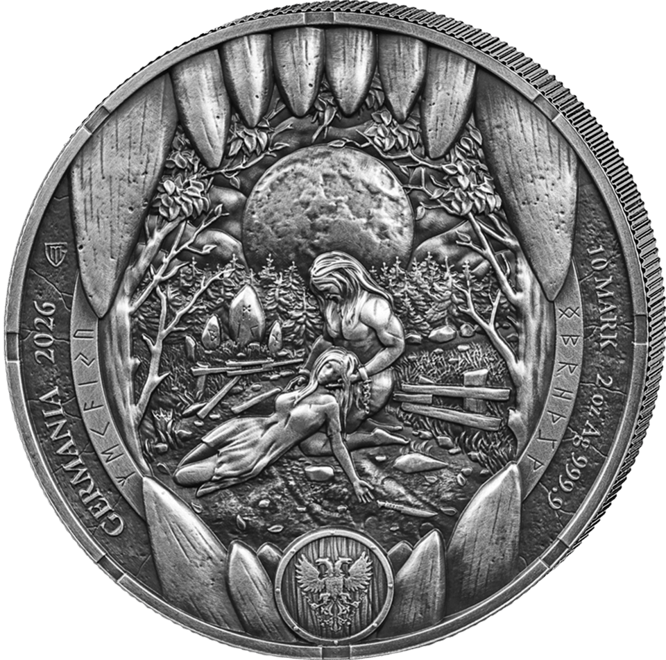Bödvar 2026, 2 ounces of fine silver, back