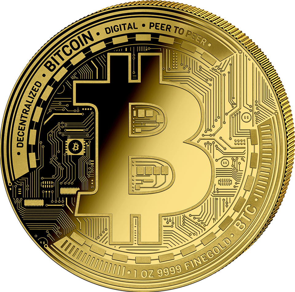 Bitcoin 2026, 1 onza de oro, anverso