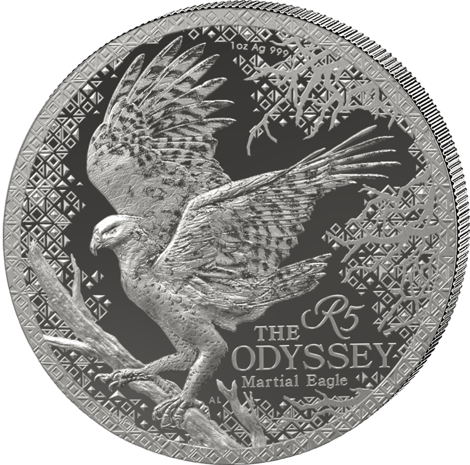 Odyssey of the Sky 2026, 1 onza de plata, lado del motivo