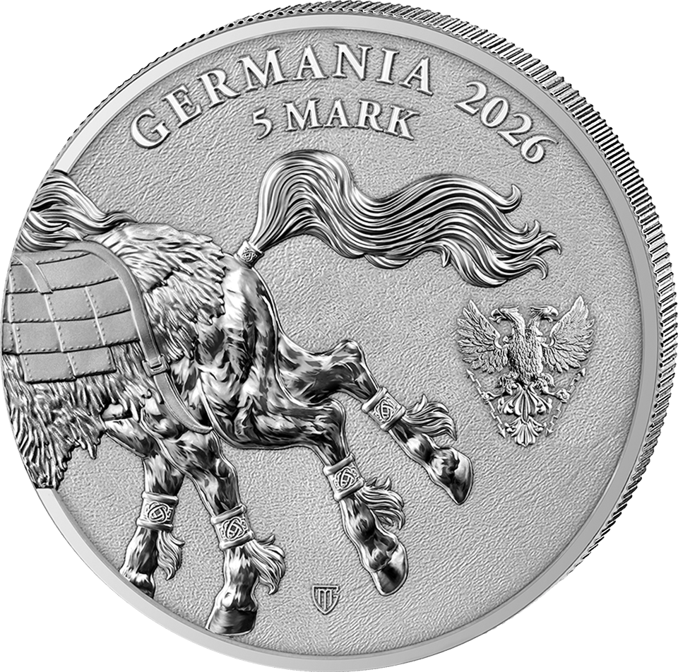 Sleipnir 2026, 1 onza de plata fina, reverso