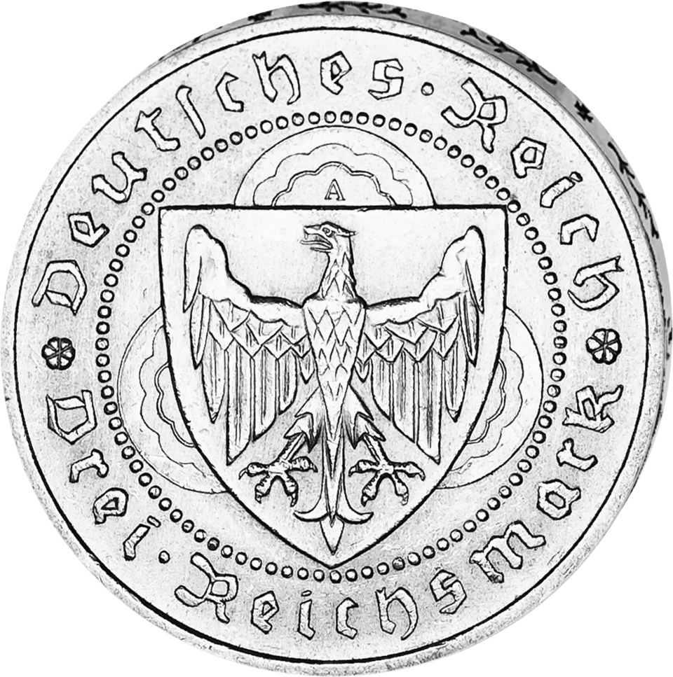 3 Reichsmark, Graf Zeppelin 1930, lado del valor