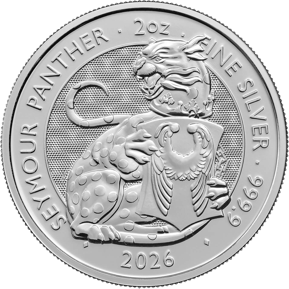 Royal Tudor Beasts 2026, 2 ounces silver, picture side