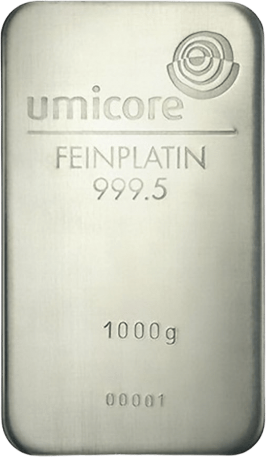 lingote de platino, 1 kg