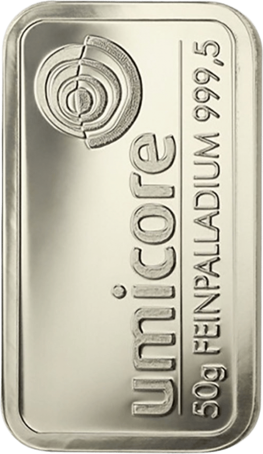 lingote de paladio, 50 g