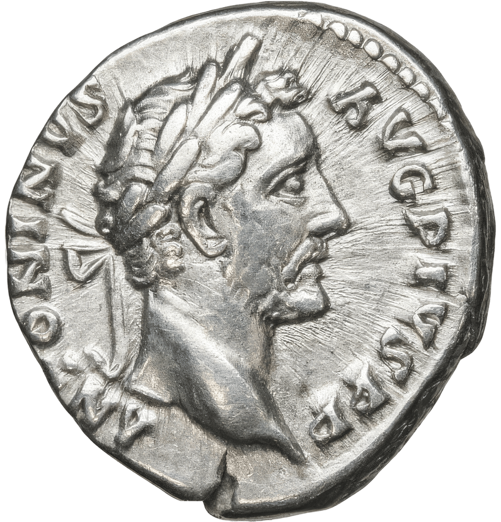 Denar Antoninus Pius · Vorderseite