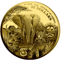 0,5g Gold African Animals Löwe 2025 (Auflage: 1.000 | Polierte Platte)