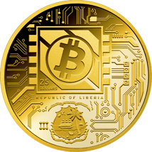 0,5g Gold Bitcoin 2025 (Auflage: 1.000 | Polierte Platte)
