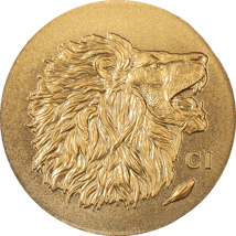 0,5g Gold Cook Islands Löwe 2025 (Auflage: 5.000)