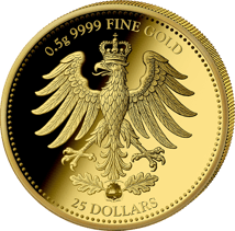 0,5g Gold Reichsmark 2025 (Auflage: 5.000 | Polierte Platte)