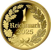 0,5g Gold Reichsmark 2025 (Auflage: 5.000 | Polierte Platte)