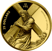 0,5g Gold Jesus Christus 2025 (Auflage: 1.000 | Polierte Platte)