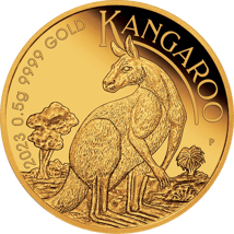 0,5g Gold Känguru Nugget 2023 PP (Polierte Platte)