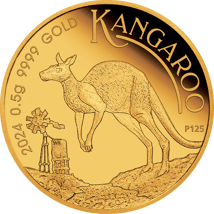 0,5g Gold Känguru Nugget 2024 PP Mini Roo (Polierte Platte)