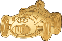 0,5g Gold Palau Rennwagen (Auflage: 15.000)