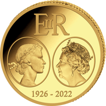 0,5g Gold Gedenkmünze Queen Elisabeth II. 2022 PP (Auflage 5.000 | Polierte Platte)