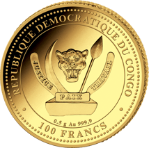 0,5g Gold Gedenkmünze Queen Elisabeth II. 2022 PP (Auflage 5.000 | Polierte Platte)
