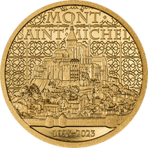 0,5g Gold Mont Saint Michel 2023 PP (Auflage: 5.000 | Polierte Platte)