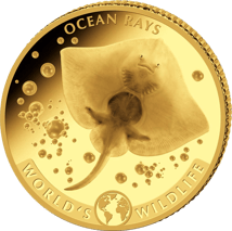 0,5g Gold World's Wildlife Rochen 2023 PP (Auflage: 5.000 | Polierte Platte)